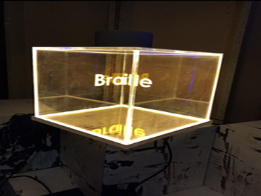 Κουτί από plexiglass με χάραξη μοριακού φωτισμού 2