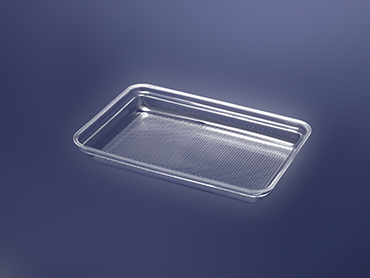 Δίσκος σαγρέ από διαφανές plexiglass για παραλληλόγραμμο κάλυμμα. Διατίθεται σε 3 μεγέθη