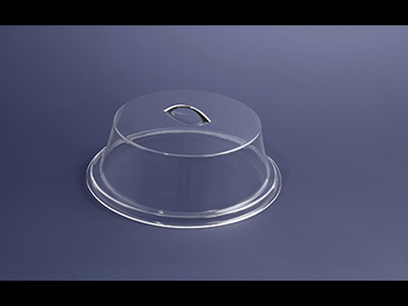 Κάλυμμα κολονάτο με ανοξείδωτο χερούλι από διαφανές plexiglass. Διατίθεται σε 5 μεγέθη