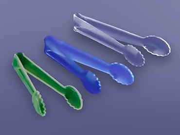 Τσιμπίδες σε οβάλ σχήμα από plexiglass σε διάφορα χρώματα