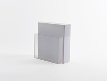 Κουτί υποδείξεων - παραπόνων από λευκό plexiglass με κλειδαριά 1