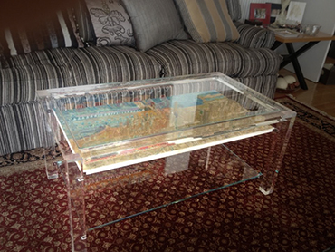 Τραπέζι καθιστικού από διάφανο plexiglass 2